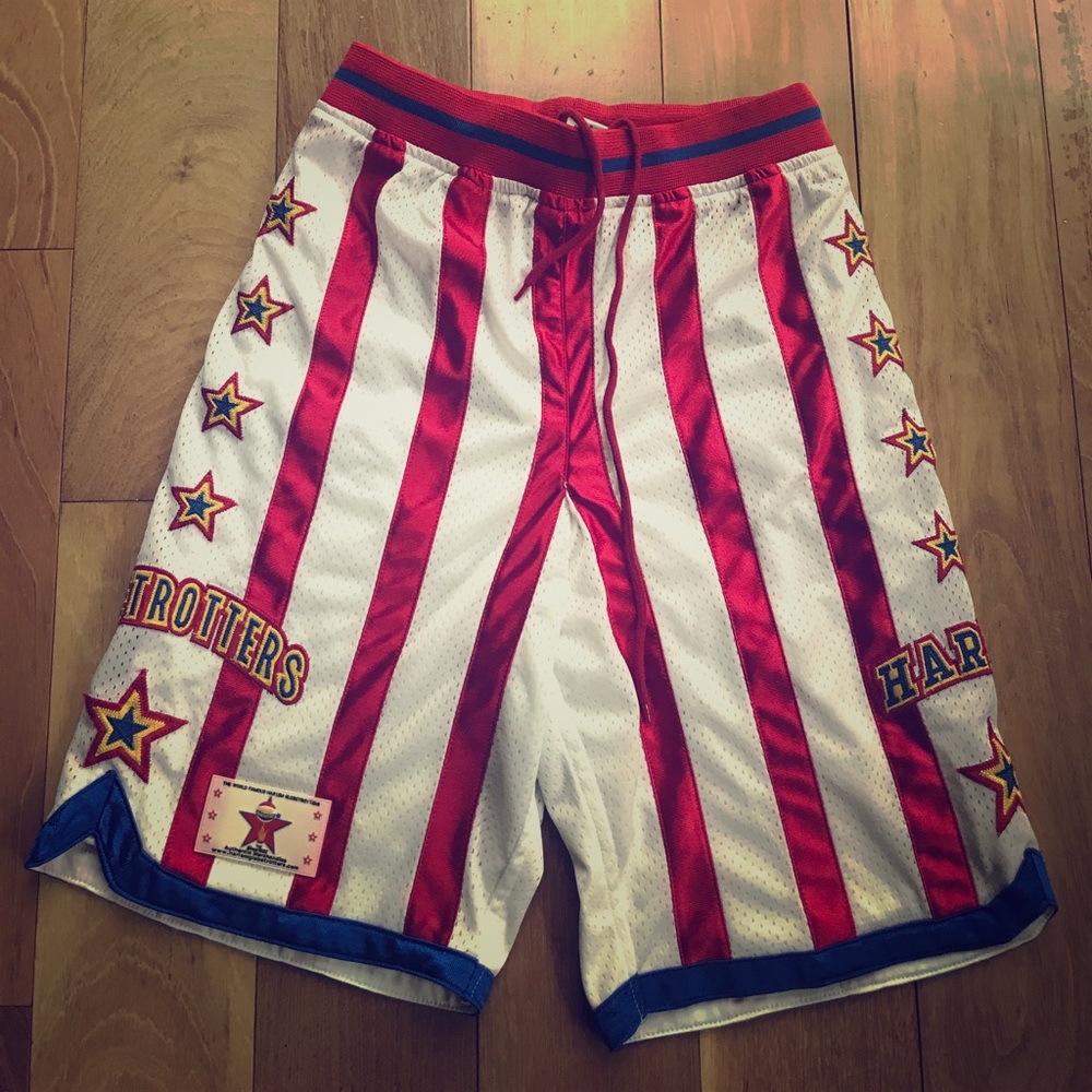 Official Harlem Globetrotters Shorts LARGE